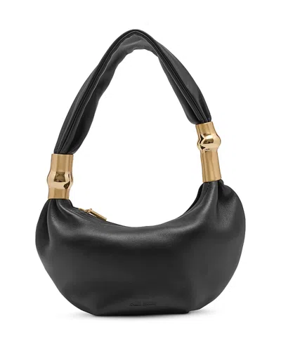 Cult Gaia Mealea Leather Shoulder Bag In Black