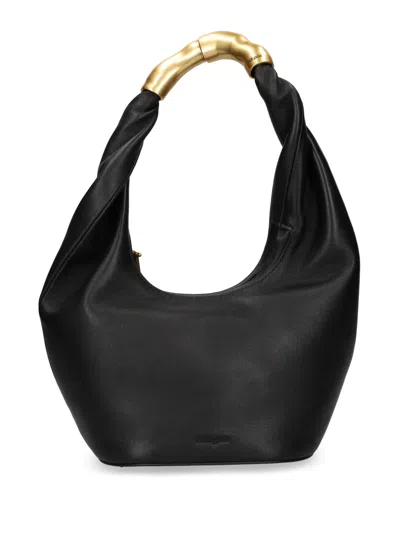 Cult Gaia Meerah Top Handle Shoulder Bag In Black