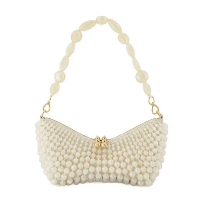 Cult Gaia Mercier Clutch In White