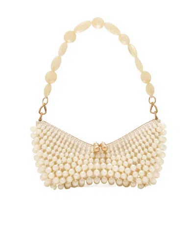Cult Gaia Mercier Clutch In White