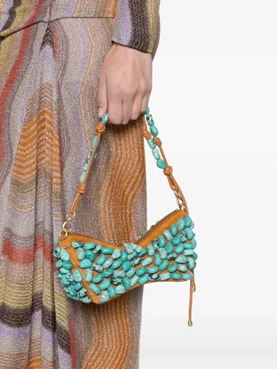 Cult Gaia Mercier Mini Shoulder Bag In Blue