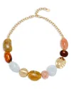 Cult Gaia Mercier Stone Beaded Choker Necklace, 17.9 In Gold