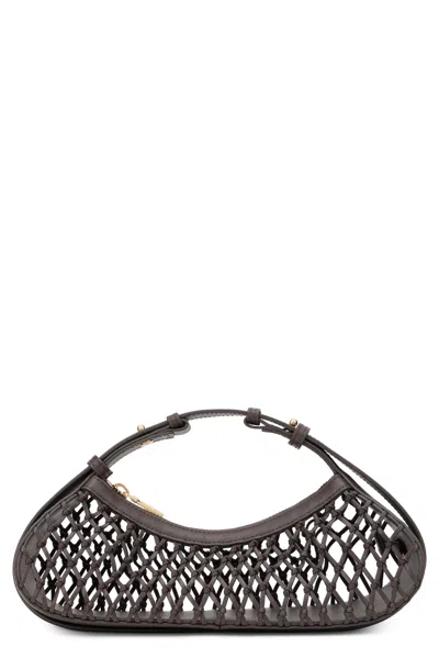 Cult Gaia Mesh Hobo Bag In Brown