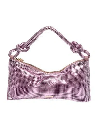 Pre-owned Cult Gaia Metal Top Handle Bag In Pink