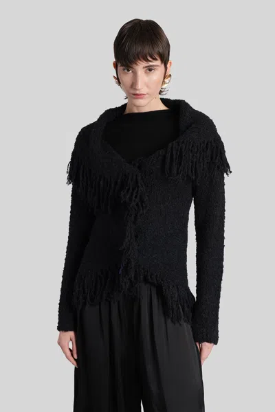 CULT GAIA MICHELLE CARDIGAN IN BLACK WOOL