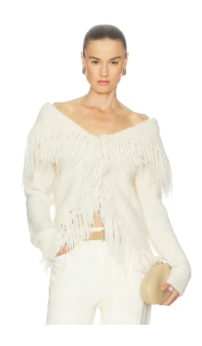 Cult Gaia Michelle Cardigan In White