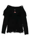 Cult Gaia Michelle Fringe-trimmed Cardigan In Black