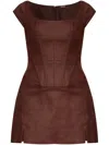 Cult Gaia Mickie Mini Dress In Brown