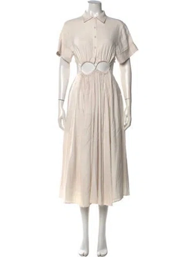 Pre-owned Cult Gaia Midi Length Dress In Neutrals