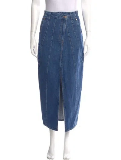 Pre-owned Cult Gaia Midi Length Skirt In Blue