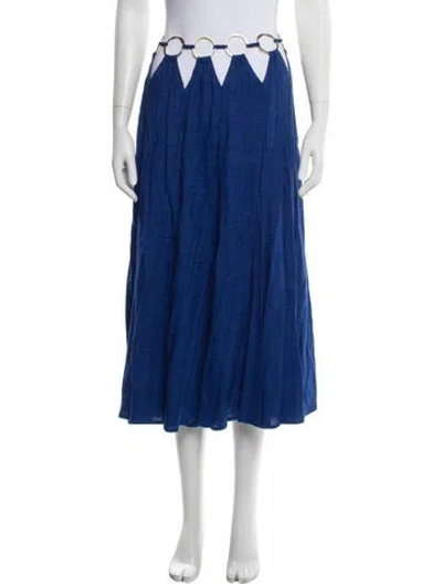 Pre-owned Cult Gaia Midi Length Skirt In Blue