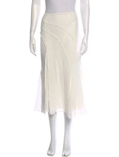 Pre-owned Cult Gaia Midi Length Skirt In Neutral