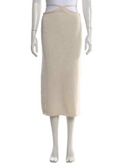 Pre-owned Cult Gaia Midi Length Skirt In Neutral