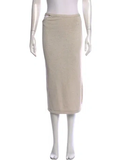 Pre-owned Cult Gaia Midi Length Skirt In Neutrals