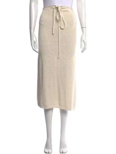 Pre-owned Cult Gaia Midi Length Skirt In Neutrals
