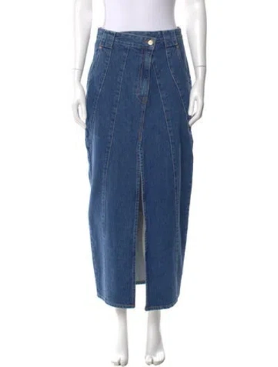 Pre-owned Cult Gaia Midi Length Skirt W/ Tags In Blue