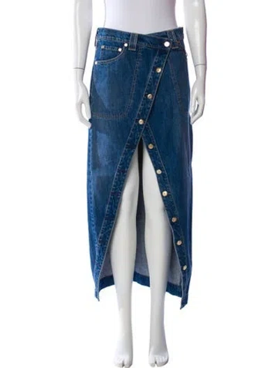 Pre-owned Cult Gaia Midi Length Skirt W/ Tags In Blue