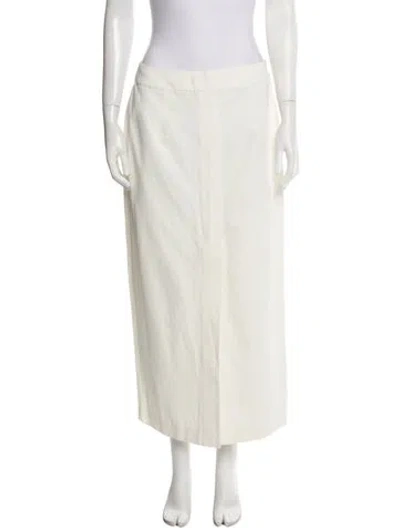 Pre-owned Cult Gaia Midi Length Skirt In White