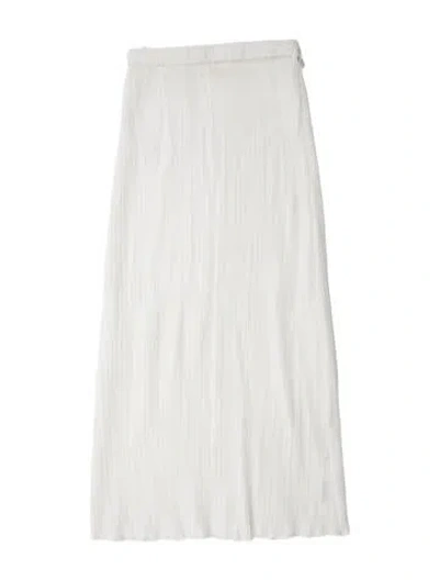 Pre-owned Cult Gaia Midi Length Skirt In White