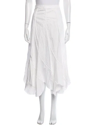 Pre-owned Cult Gaia Midi Length Skirt In White