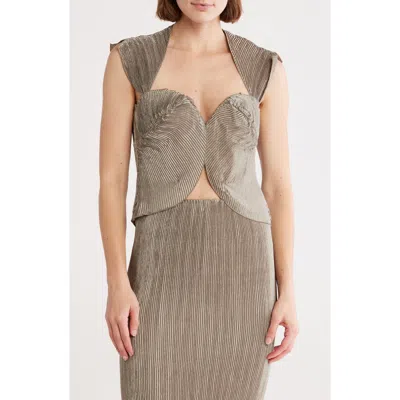 Cult Gaia Milli Top In Brown