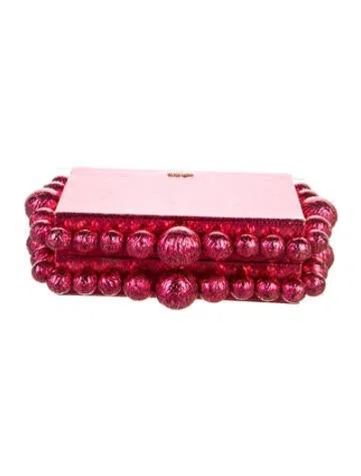 Pre-owned Cult Gaia Minaudière Clutch In Pink
