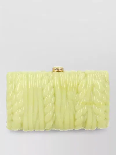 Cult Gaia Mini Bag Chain Strap Gold Tone Hardware In Pink
