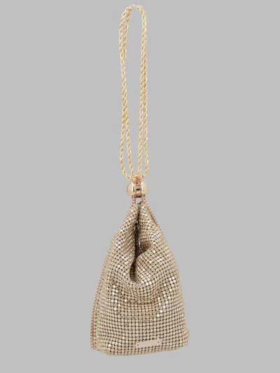 Cult Gaia Mini Beaded Shoulder Bag In Gold