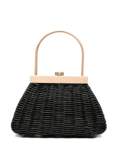Cult Gaia Mini Estelle Top-handle Bag In Black