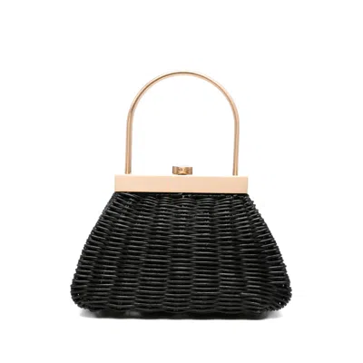Cult Gaia Mini Estelle Top-handle Bag In Black