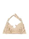 Cult Gaia Hera Mini Embellished Cotton-canvas Shoulder Bag In Neutrals