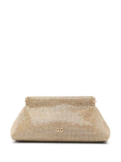 Cult Gaia Mini Lillia Clutch Bag In Gold