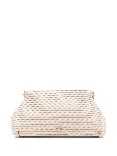 Cult Gaia Mini Lillia Clutch Bag In Neutrals
