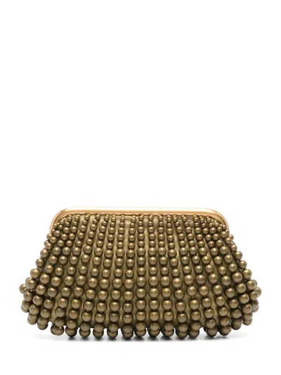 Cult Gaia Mini Nia Clutch Bag In 复古黄铜色