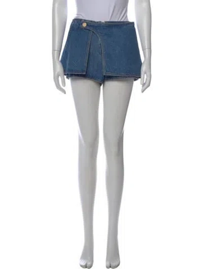 Pre-owned Cult Gaia Mini Shorts In Blue