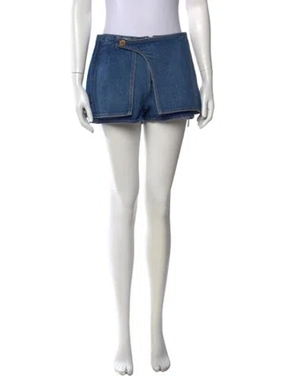 Pre-owned Cult Gaia Mini Shorts In Blue