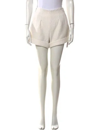 Pre-owned Cult Gaia Mini Shorts In White