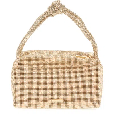 Cult Gaia Sienna Mini Embellished Top-handle Bag In Sand Dollar