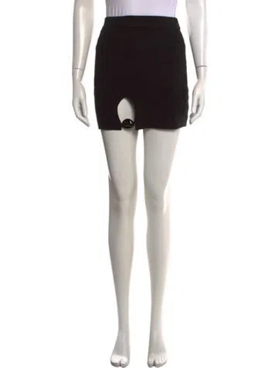 Pre-owned Cult Gaia Mini Skirt In Black