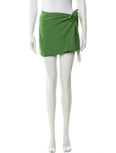 Pre-owned Cult Gaia Mini Skirt In Green