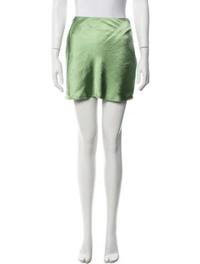 Pre-owned Cult Gaia Mini Skirt In Green