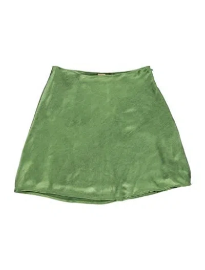 Pre-owned Cult Gaia Mini Skirt In Green