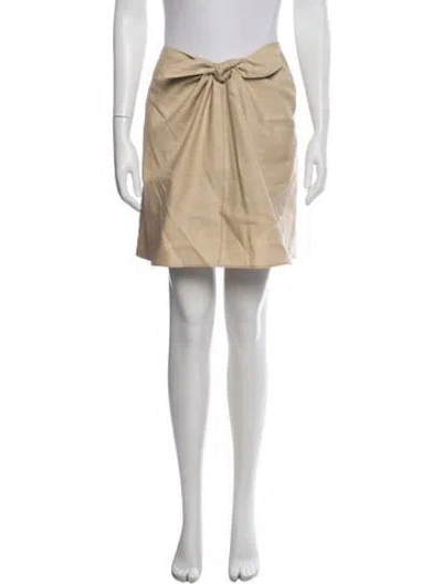 Pre-owned Cult Gaia Mini Skirt In Neutral
