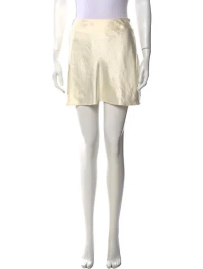 Pre-owned Cult Gaia Mini Skirt In Neutrals