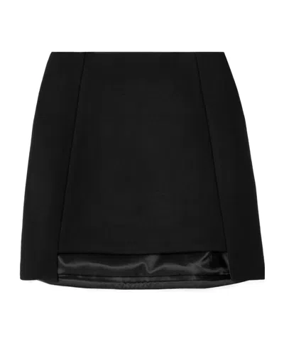 Cult Gaia Minimal Mini Skirt In Black