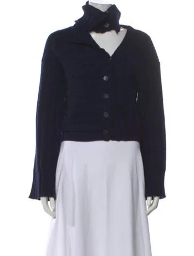 Pre-owned Cult Gaia Mock Neck Sweater W/ Tags In Black