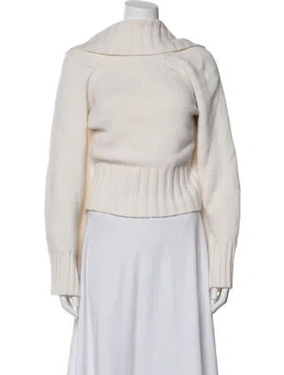 Pre-owned Cult Gaia Mock Neck Sweater W/ Tags In Neutrals