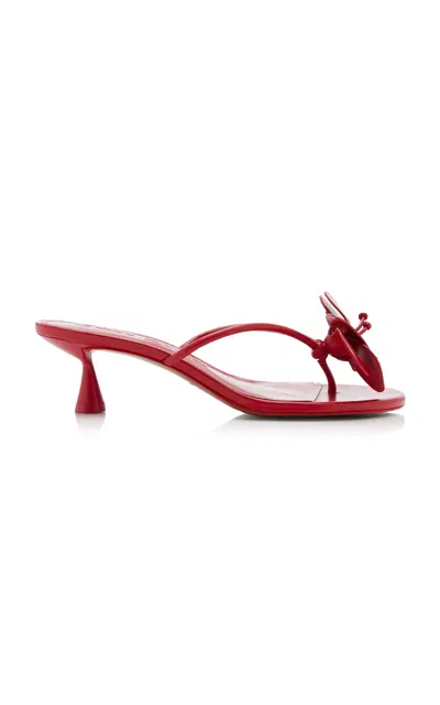 Cult Gaia Addison Low Heels Vermilion In Red