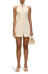 Cult Gaia Morgen High Neck Stretch Cotton Minidress