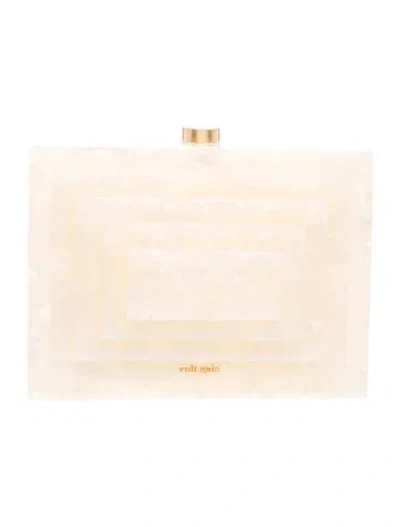Pre-owned Cult Gaia Mother Of Pearl Clutch In Neutral